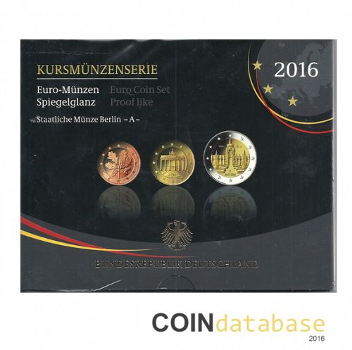 Set Obverse Image minted in GERMANY in 2016A (Annual Mint Sets PROOF)  - The Coin Database