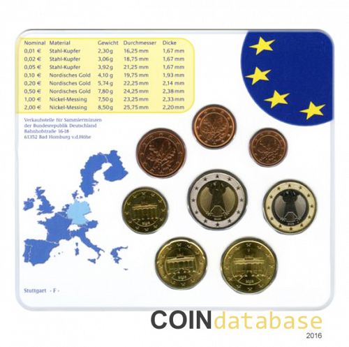 Set Reverse Image minted in GERMANY in 2003F (Annual Mint Sets BU)  - The Coin Database
