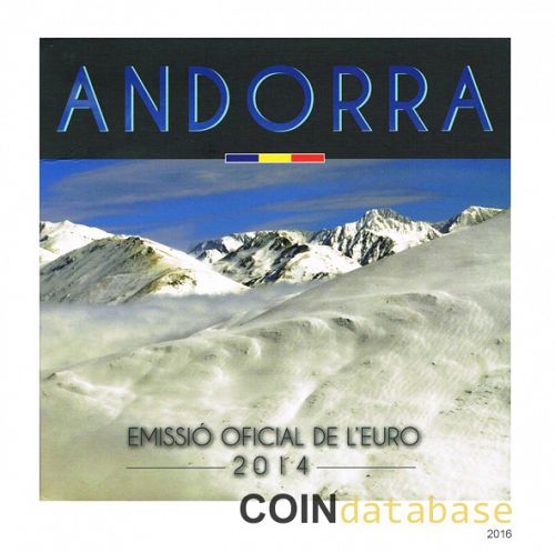 Set Obverse Image minted in ANDORRA in 2014 (Annual Mint Sets BU)  - The Coin Database