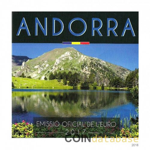 Set Obverse Image minted in ANDORRA in 2017 (Annual Mint Sets BU)  - The Coin Database