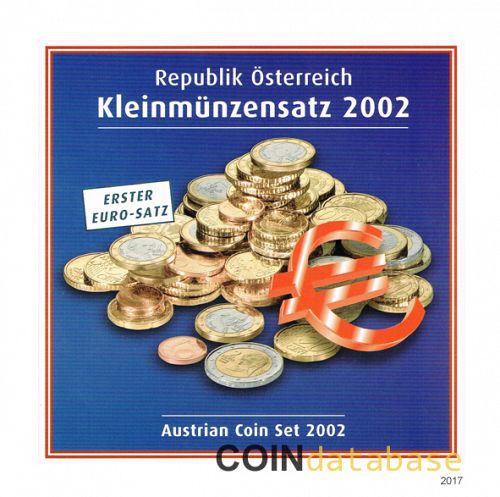 Set Obverse Image minted in AUSTRIA in 2002 (Annual Mint Sets BU)  - The Coin Database
