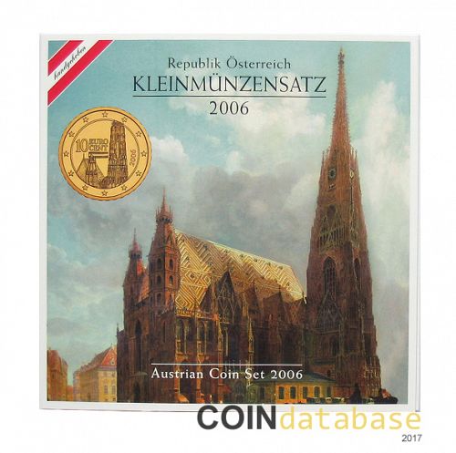 Set Obverse Image minted in AUSTRIA in 2006 (Annual Mint Sets BU)  - The Coin Database