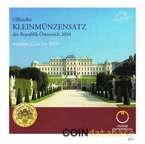 Set Obverse Image minted in AUSTRIA in 2010 (Annual Mint Sets BU)  - The Coin Database