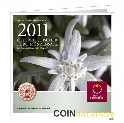 Set Obverse Image minted in AUSTRIA in 2011 (Annual Mint Sets BU)  - The Coin Database