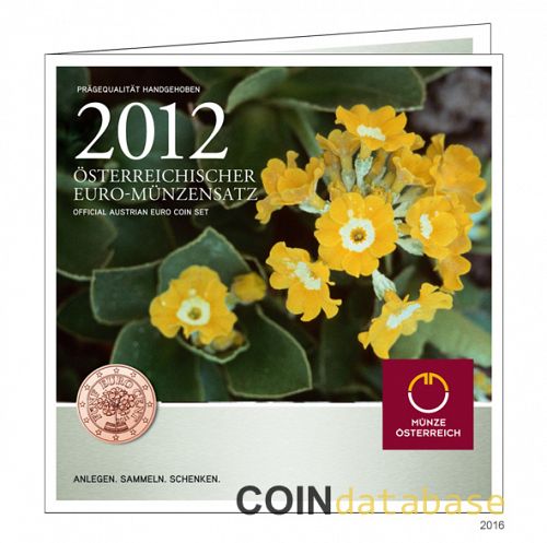 Set Obverse Image minted in AUSTRIA in 2012 (Annual Mint Sets BU)  - The Coin Database