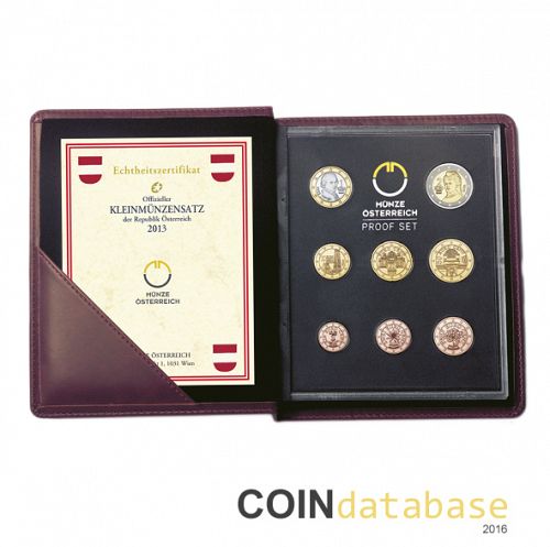 Set Obverse Image minted in AUSTRIA in 2013 (Annual Mint Sets PROOF)  - The Coin Database