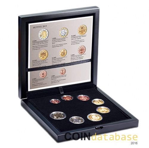 Set Obverse Image minted in AUSTRIA in 2015 (Annual Mint Sets PROOF)  - The Coin Database