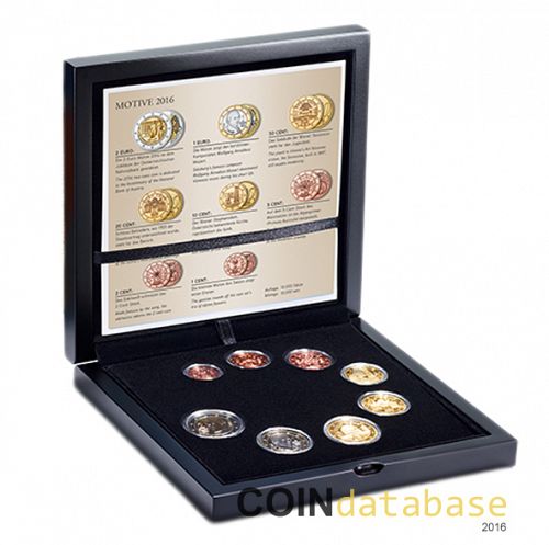 Set Obverse Image minted in AUSTRIA in 2016 (Annual Mint Sets PROOF)  - The Coin Database