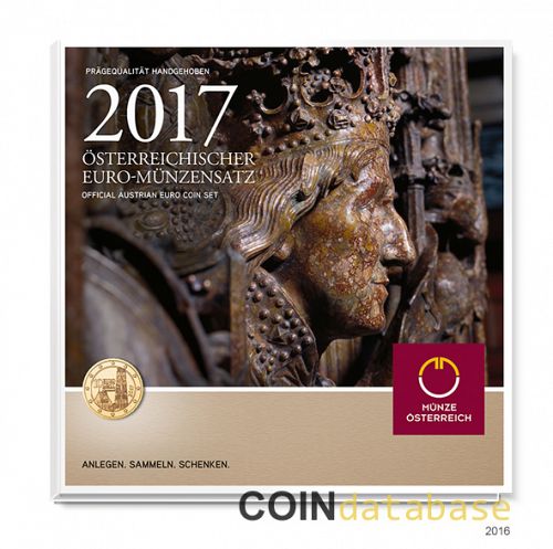 Set Obverse Image minted in AUSTRIA in 2017 (Annual Mint Sets BU)  - The Coin Database