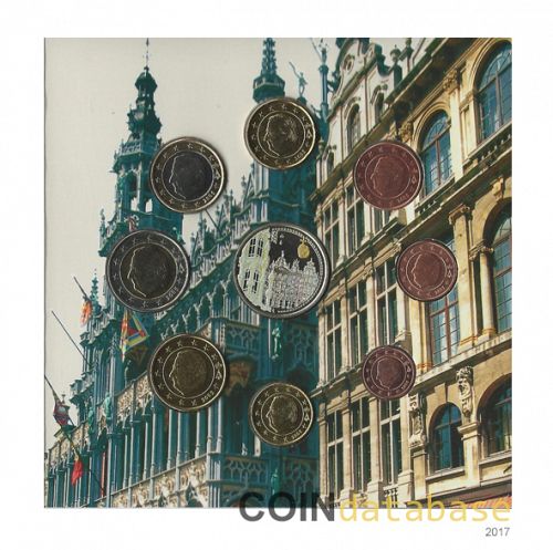 Set Reverse Image minted in BELGIUM in 2005 (Annual Mint Sets BU with a colored medal)  - The Coin Database