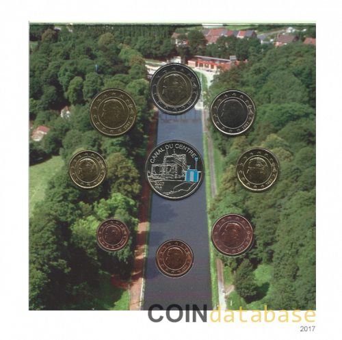 Set Reverse Image minted in BELGIUM in 2007 (Annual Mint Sets BU with a colored medal)  - The Coin Database