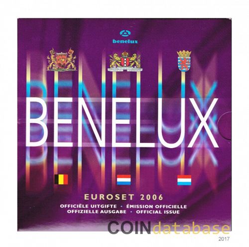 Set Obverse Image minted in BELGIUM in 2006 (Benelux Mint Sets BU and a Silver Medal)  - The Coin Database