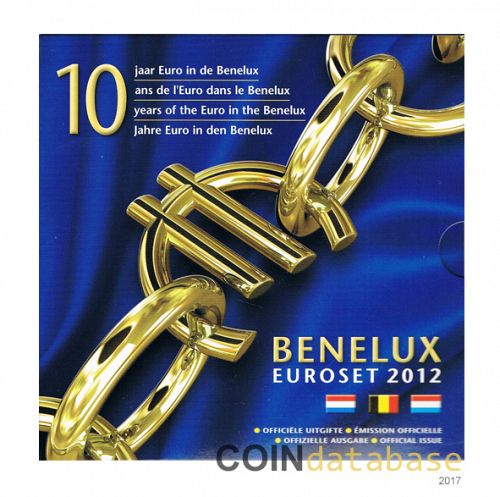 Set Obverse Image minted in BELGIUM in 2012 (Benelux Mint Sets BU and a Silver Medal)  - The Coin Database
