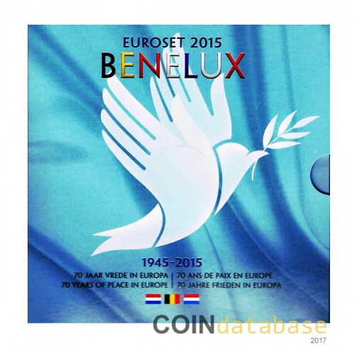 Set Obverse Image minted in BELGIUM in 2015 (Benelux Mint Sets BU and a Silver Medal)  - The Coin Database