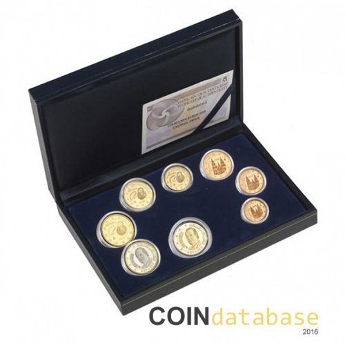 Set Obverse Image minted in SPAIN in 2008 (Annual Mint Sets PROOF)  - The Coin Database