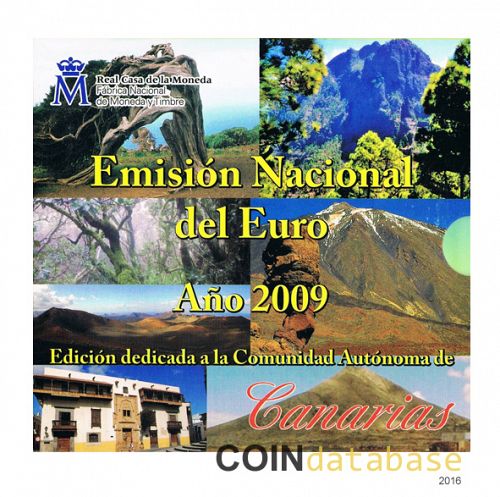 Set Obverse Image minted in SPAIN in 2009 (Annual Mint Sets BU (Autonomias))  - The Coin Database
