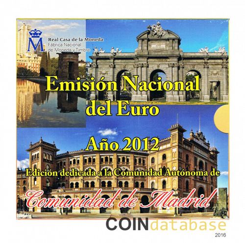 Set Obverse Image minted in SPAIN in 2012 (Annual Mint Sets BU (Autonomias))  - The Coin Database