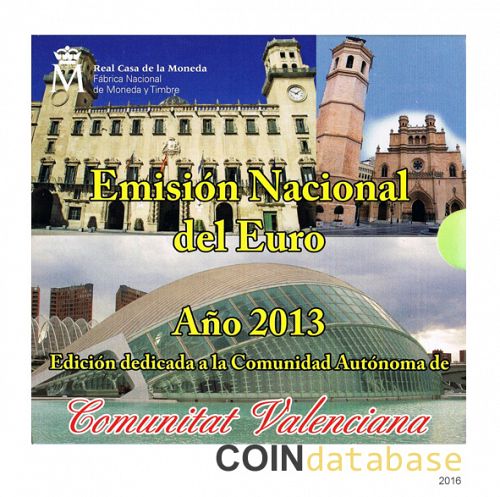 Set Obverse Image minted in SPAIN in 2013 (Annual Mint Sets BU (Autonomias))  - The Coin Database