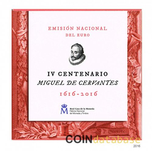 Set Obverse Image minted in SPAIN in 2016 (Annual Mint Sets BU)  - The Coin Database
