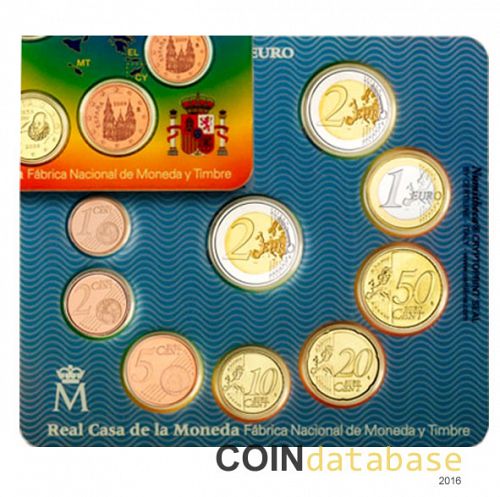 Set Reverse Image minted in SPAIN in 2009 (Annual Mint Sets BU)  - The Coin Database