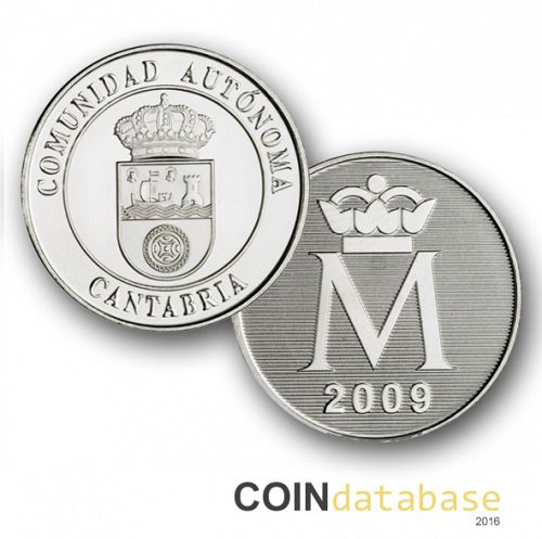 Set Reverse Image minted in SPAIN in 2009 (Annual Mint Sets BU (Autonomias))  - The Coin Database