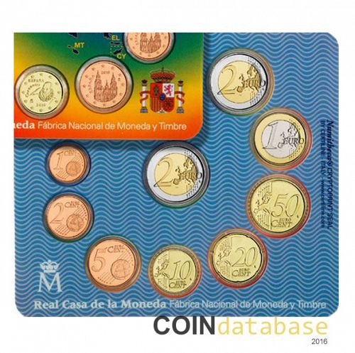 Set Reverse Image minted in SPAIN in 2010 (Annual Mint Sets BU)  - The Coin Database