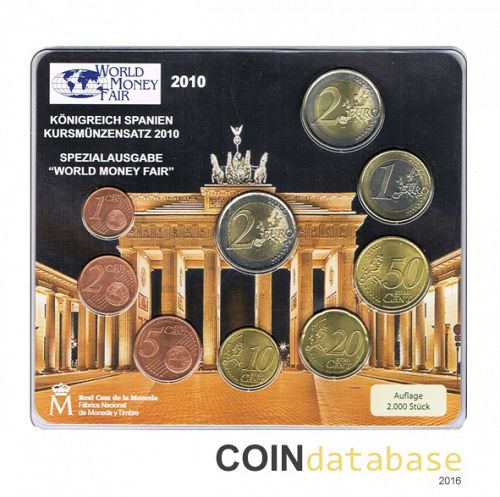 Set Reverse Image minted in SPAIN in 2010 (World Money Fair Mint Sets BU)  - The Coin Database