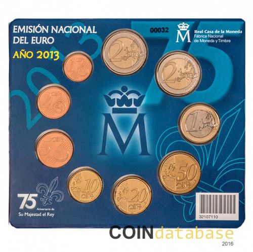 Set Reverse Image minted in SPAIN in 2013 (Annual Mint Sets BU)  - The Coin Database