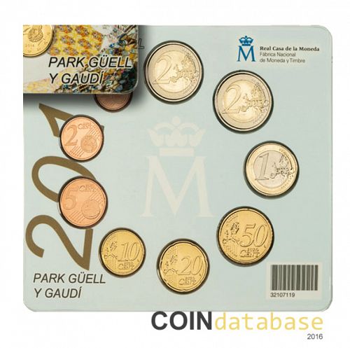 Set Reverse Image minted in SPAIN in 2014 (Annual Mint Sets BU)  - The Coin Database