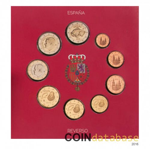 Set Reverse Image minted in SPAIN in 2015 (Annual Mint Sets BU)  - The Coin Database
