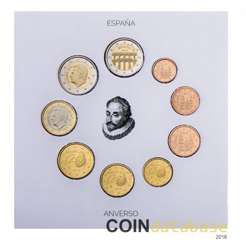 Set Reverse Image minted in SPAIN in 2016 (Annual Mint Sets BU)  - The Coin Database