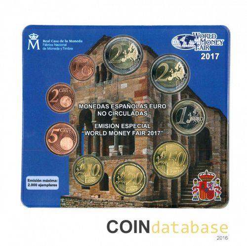 Set Reverse Image minted in SPAIN in 2017 (World Money Fair Mint Sets BU)  - The Coin Database