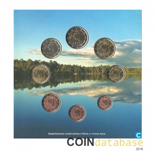Set Reverse Image minted in ESTONIA in 2011 (Annual Mint Sets BU)  - The Coin Database