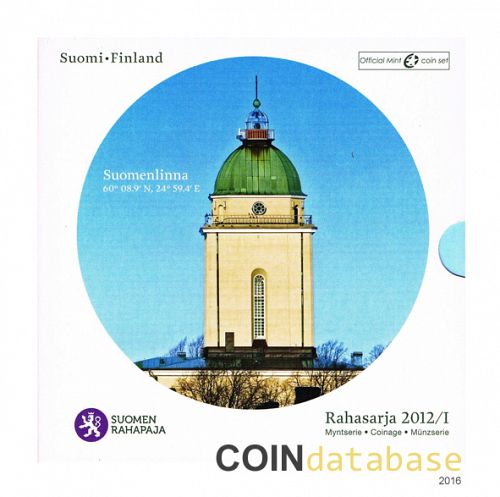 Set Obverse Image minted in FINLAND in 2012/I (Annual Mint Sets BU)  - The Coin Database