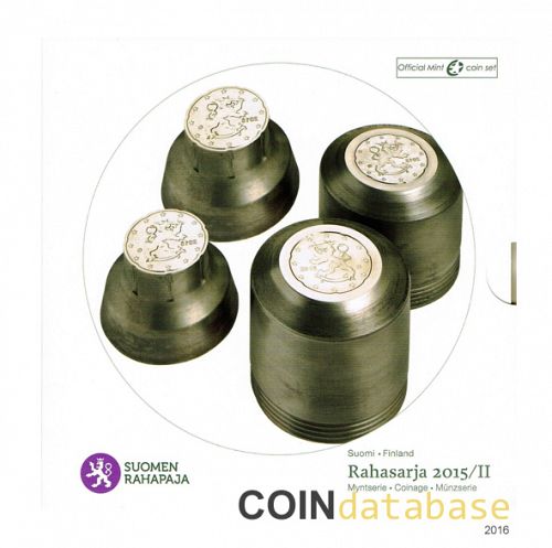 Set Obverse Image minted in FINLAND in 2015/II (Annual Mint Sets BU)  - The Coin Database