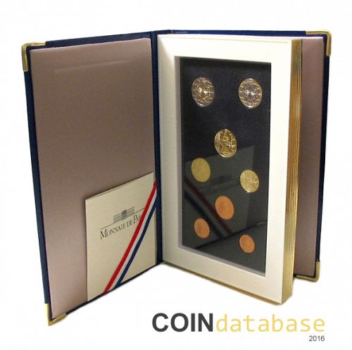 Set Obverse Image minted in FRANCE in 1999 (Annual Mint Sets PROOF)  - The Coin Database
