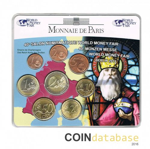 Set Obverse Image minted in FRANCE in 2011 (World Money Fair Mint Sets BU)  - The Coin Database
