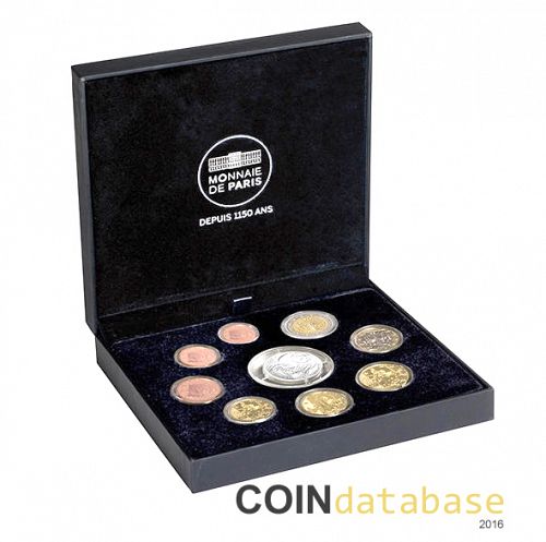 Set Obverse Image minted in FRANCE in 2016 (Annual Mint Sets PROOF + 10 Euros (silver))  - The Coin Database