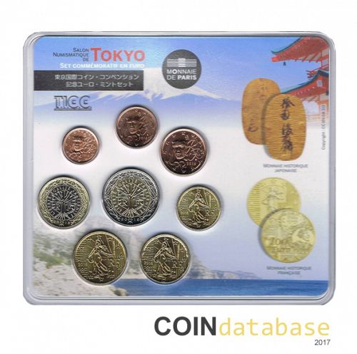 Set Obverse Image minted in FRANCE in 2016 (Tokyo International Coin Convention Mint Sets BU)  - The Coin Database