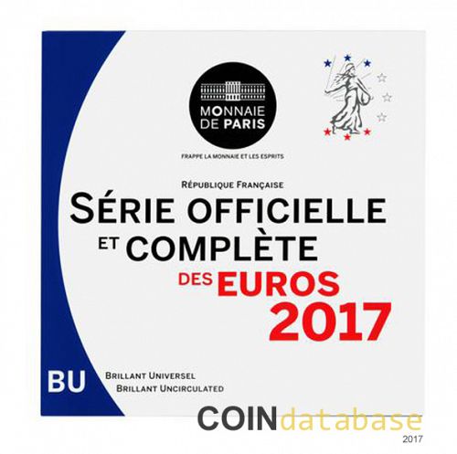 Set Obverse Image minted in FRANCE in 2017 (Annual Mint Sets BU)  - The Coin Database