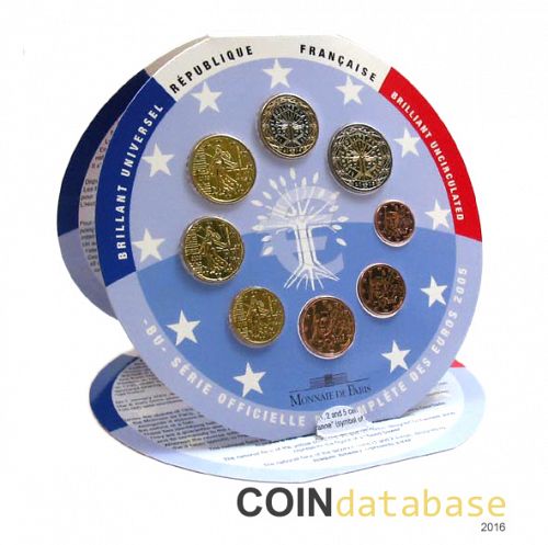 Set Reverse Image minted in FRANCE in 2005 (Annual Mint Sets BU)  - The Coin Database