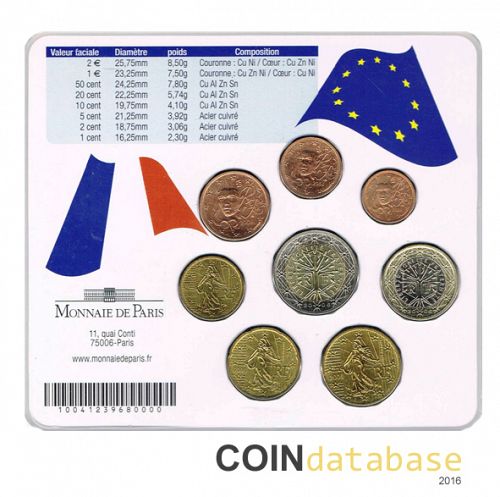 Set Reverse Image minted in FRANCE in 2006 (World Money Fair Mint Sets BU)  - The Coin Database