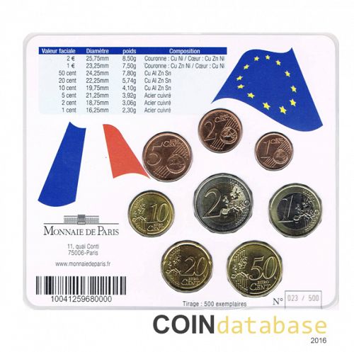 Set Reverse Image minted in FRANCE in 2009 (World Money Fair Mint Sets BU)  - The Coin Database