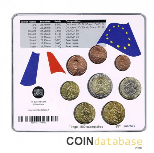 Set Reverse Image minted in FRANCE in 2012 (World Money Fair Mint Sets BU)  - The Coin Database