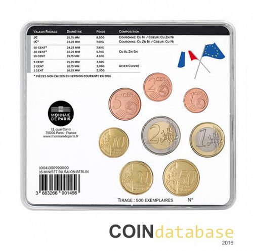 Set Reverse Image minted in FRANCE in 2016 (World Money Fair Mint Sets BU)  - The Coin Database
