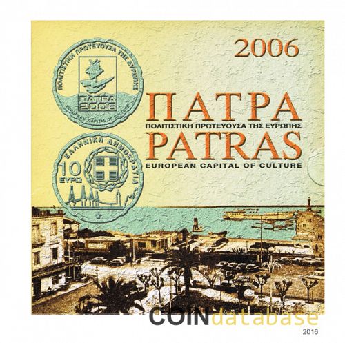 Set Obverse Image minted in GREECE in 2006 (Annual Mint Sets BU + 10€ silver coin)  - The Coin Database