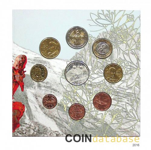 Set Reverse Image minted in GREECE in 2005 (Annual Mint Sets BU + 10€ silver coin)  - The Coin Database