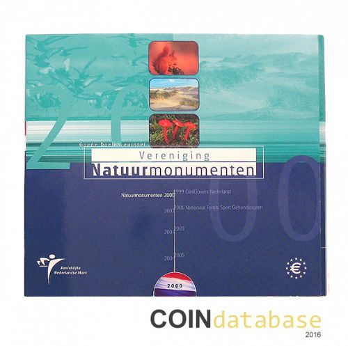 Set Obverse Image minted in NETHERLANDS in 2000 (Annual Mint Sets BU)  - The Coin Database
