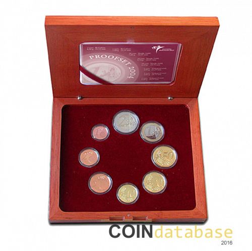 Set Obverse Image minted in NETHERLANDS in 2004 (Annual Mint Sets PROOF)  - The Coin Database