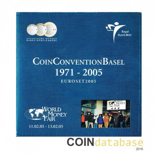 Set Obverse Image minted in NETHERLANDS in 2005 (World Money Fair Mint Sets BU)  - The Coin Database